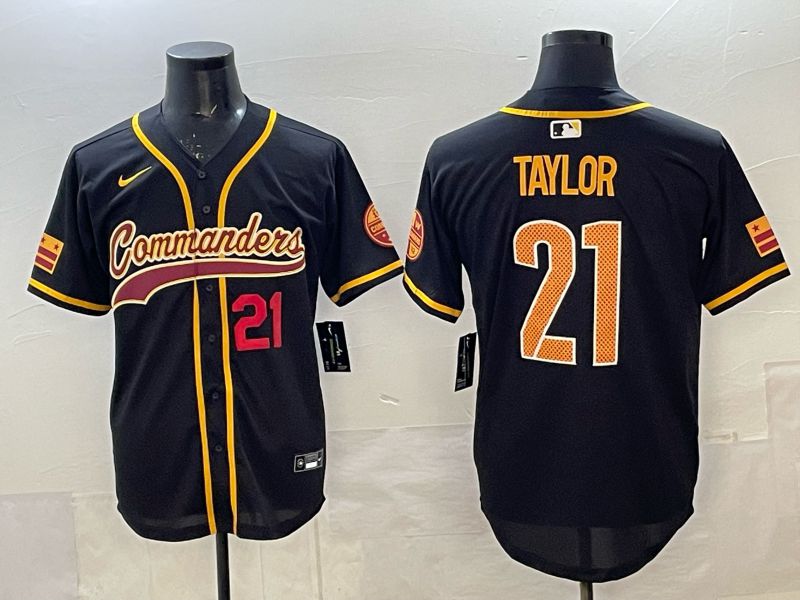 Men 2025 Nike Washington Commanders #21 Taylor Black 3th generation Joint Name Limited NFL Jersey 004